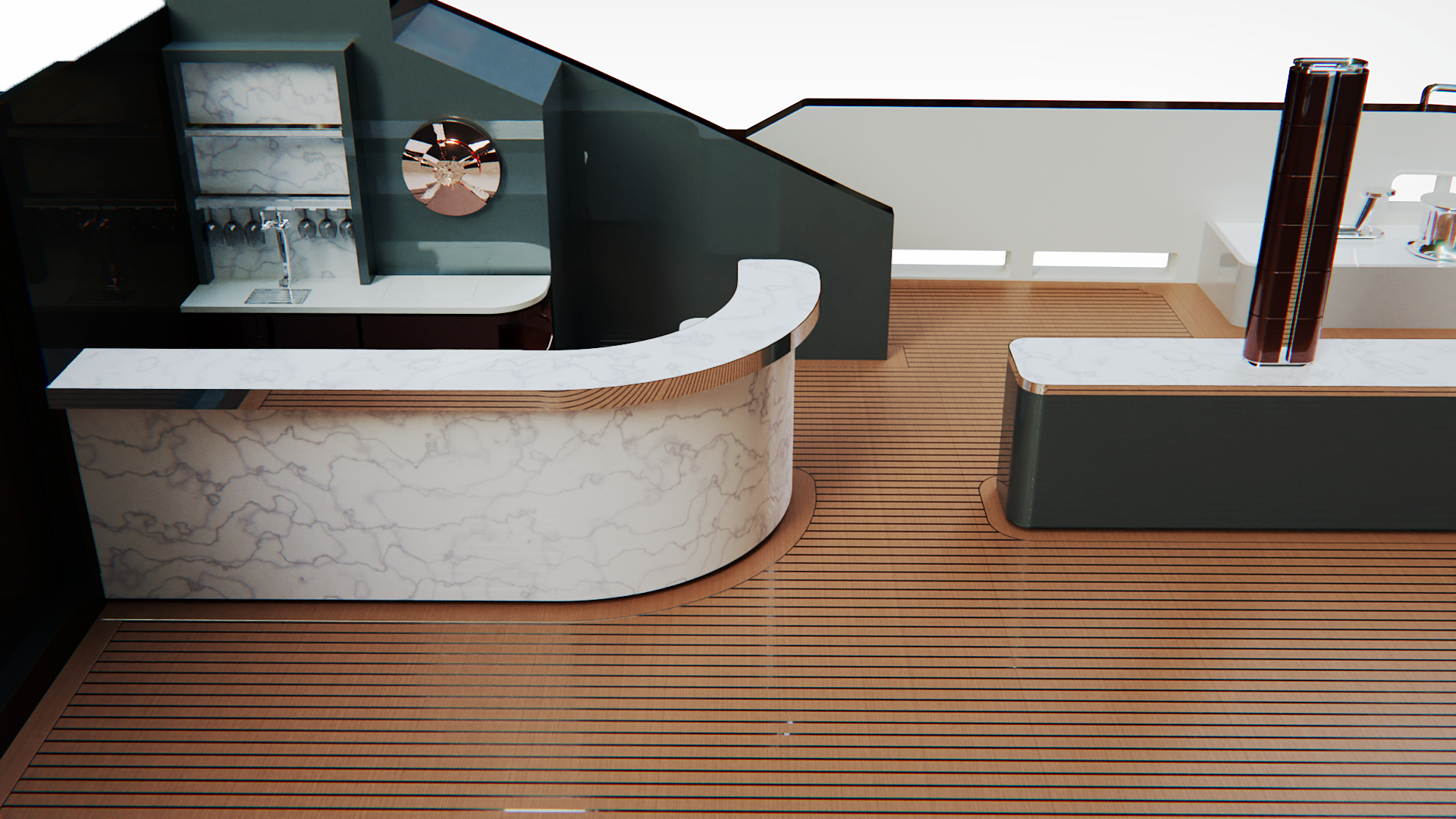 Owner’s private terrace — furniture and textile update
