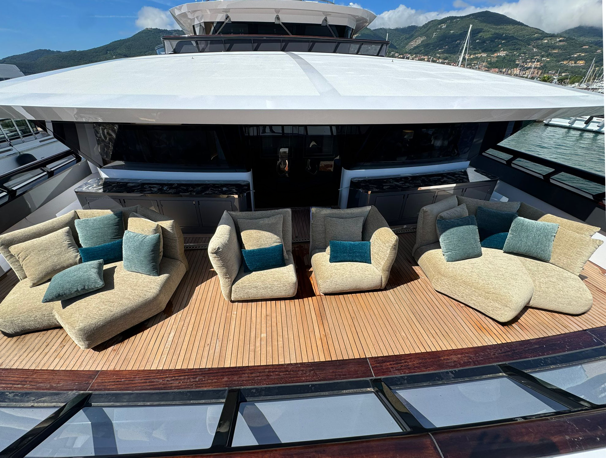 Owner’s private terrace — completed onboard