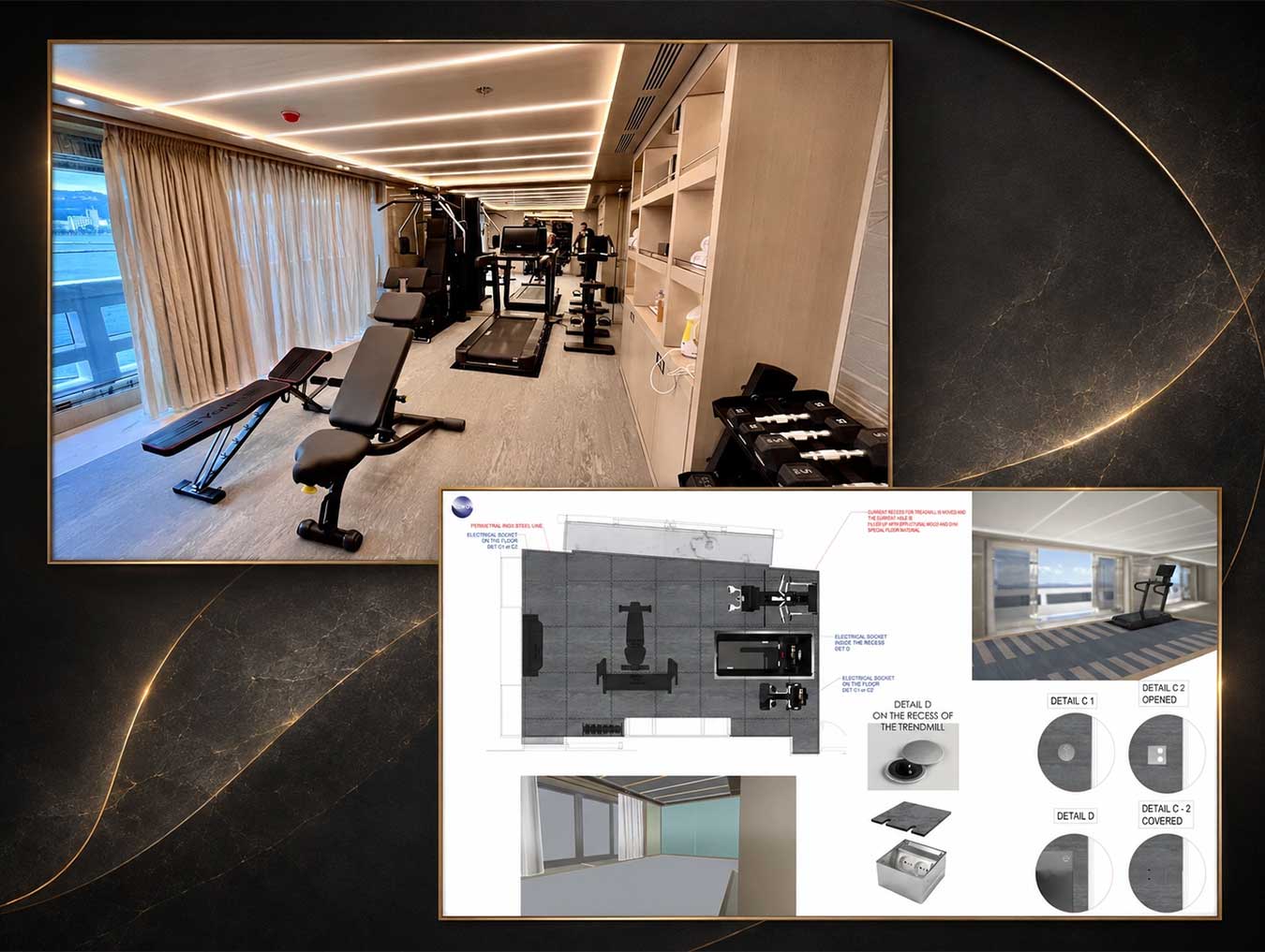 Yacht interior refit design project by LDWO studio