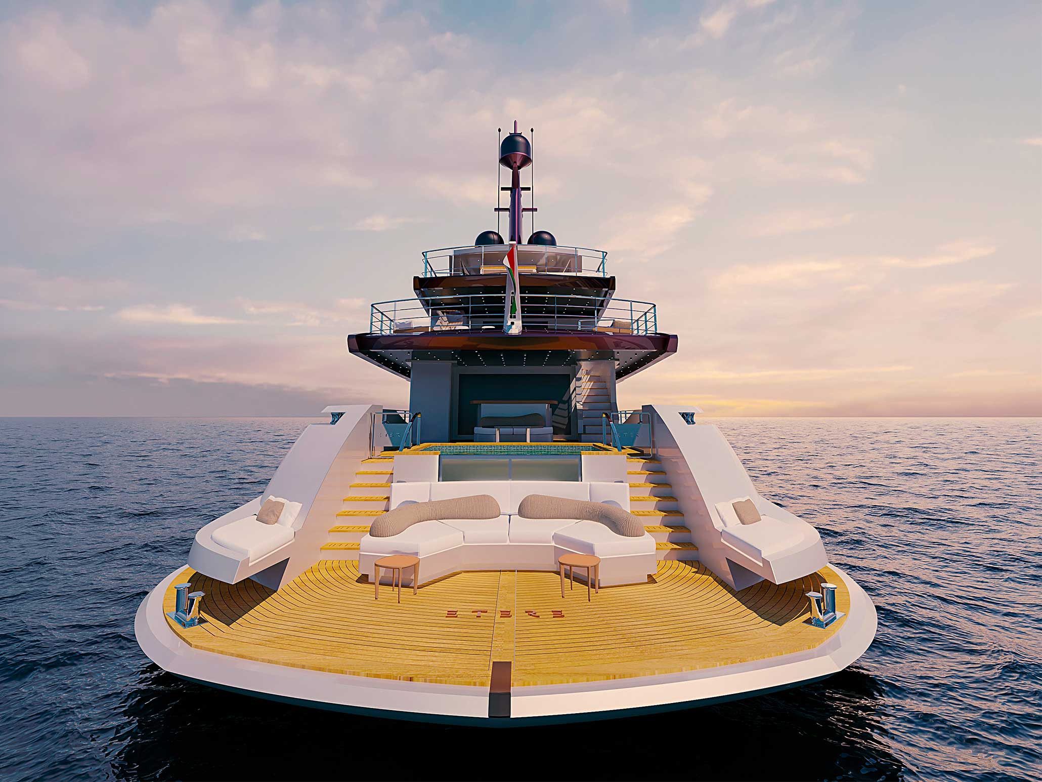Luxury yacht design concept
